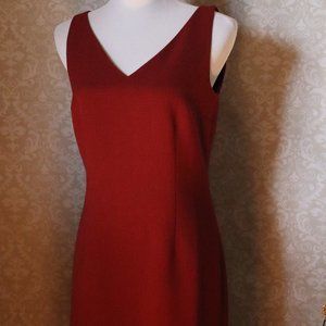 NWOT ANN TAYLOR RED SHEATH DRESS SZ 8
